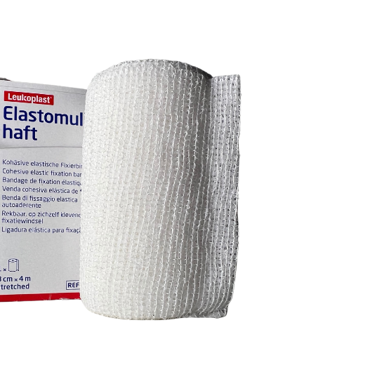 Elastomull haft, elastik fixeringslinda. Säljs av Wandersson Sports.