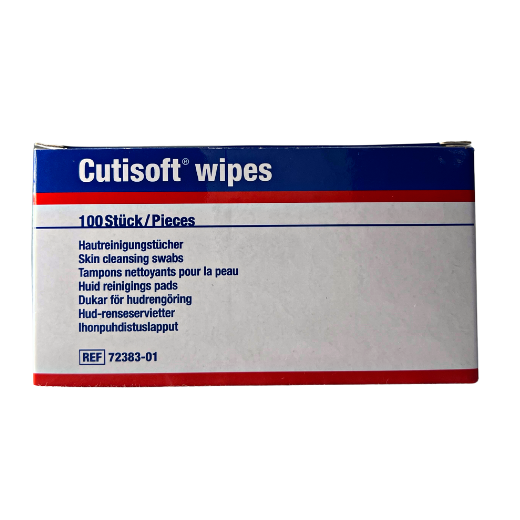 Cutisoft Wipes är en injektionstork gjord av BSN medical. Såld av Wandersson Sports.