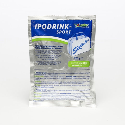 Ipodrink Sport - Vattenlösligt mineralsalttillskott Beverages TopSix 220 g x 12 påsar (5 liter/påse) 